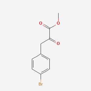 molecular formula C10H9BrO3 B8658158 Methyl 3-(4-bromophenyl)-2-oxopropanoate 
