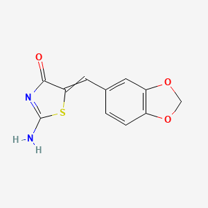 5-(1,3-Benzodioxol-5-ylmethylene)-2-imino-1,3-thiazolidine-4-one