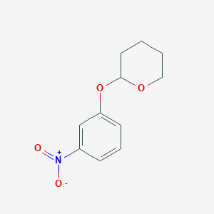 molecular formula C11H13NO4 B8658245 2-(3-Nitrophenoxy)tetrahydro-2H-pyran CAS No. 28659-20-3