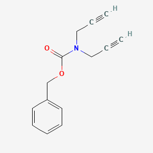 molecular formula C14H13NO2 B8658272 Di-prop-2-ynyl-carbamic acid benzyl ester 