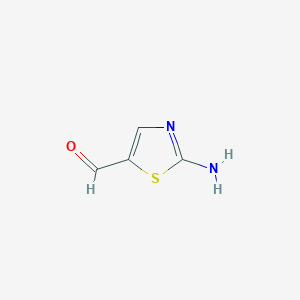molecular formula C4H4N2OS B086583 2-Amino-5-formylthiazole CAS No. 1003-61-8