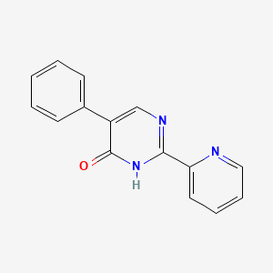 molecular formula C15H11N3O B8658374 5-phenyl-2-(2-pyridinyl)-4(3H)-Pyrimidinone CAS No. 868280-59-5