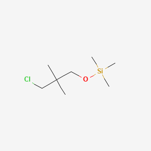 molecular formula C8H19ClOSi B8658406 Silane, (3-chloro-2,2-dimethylpropoxy)trimethyl- CAS No. 80813-42-9