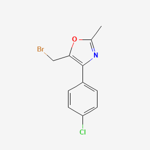 5-Bromomethyl-4-(4-chlorophenyl)-2-methyloxazole