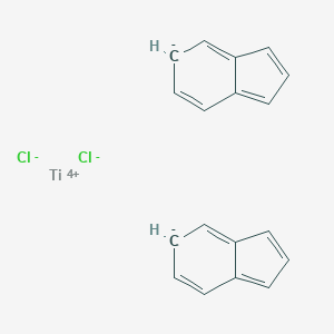 molecular formula C18H14Cl2Ti 10* B086585 二氯双(茚基)钛(IV) CAS No. 12113-02-9