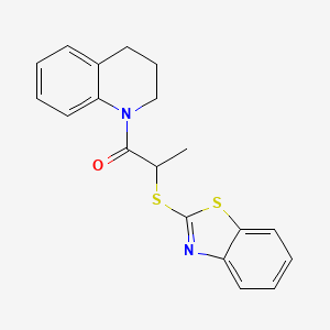 2-(Benzothiazol-2-ylsulfanyl)-1-(3,4-dihydro-2H-quinolin-1-yl)-propan-1-one