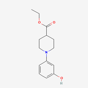 1-(3-Hydroxyphenyl)-piperidine-4-carboxylic acid ethyl ester
