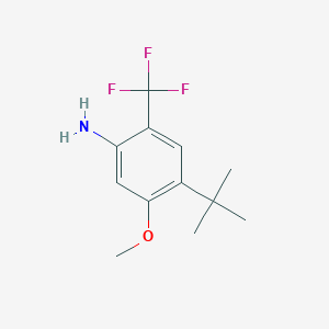 1-Tert-butyl-2-methoxy-5-(trifluoromethyl)-4-aminobenzene