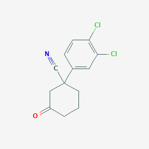 1-(3,4-Dichlorophenyl)-3-oxocyclohexanecarbonitrile