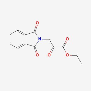 molecular formula C13H11NO5 B8658612 Ethyl 3-(1,3-dioxoisoindolin-2-yl)-2-oxopropanoate 