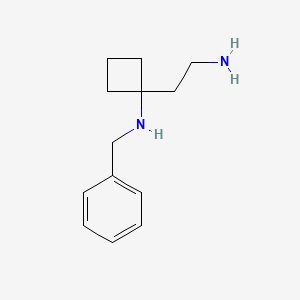 molecular formula C13H20N2 B8658644 1-(2-Aminoethyl)-N-benzylcyclobutanamine 