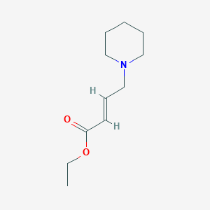 molecular formula C11H19NO2 B8658920 Ethyl (2E)-4-(piperidin-1-yl)but-2-enoate 