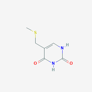 molecular formula C6H8N2O2S B8658986 5-Methylthiomethyluracil CAS No. 4874-40-2
