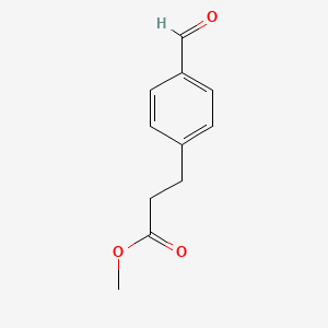 molecular formula C11H12O3 B8659007 Methyl 3-(4-formylphenyl)propanoate 