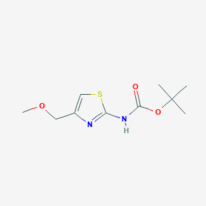 molecular formula C10H16N2O3S B8659100 Tert-butyl 4-(methoxymethyl)thiazol-2-ylcarbamate 