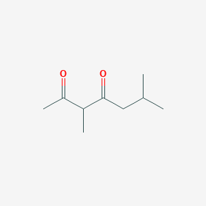 molecular formula C9H16O2 B8659327 3,6-Dimethylheptane-2,4-dione 