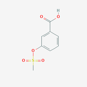 molecular formula C8H8O5S B8659328 3-Methanesulfonyloxybenzoic acid CAS No. 28547-24-2