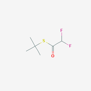 molecular formula C6H10F2OS B8659363 Ethanethioic acid, difluoro-, S-(1,1-dimethylethyl) ester CAS No. 192637-90-4