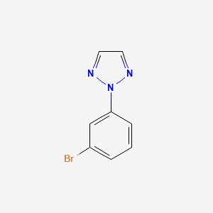 molecular formula C8H6BrN3 B8659395 2-(3-bromophenyl)-2H-1,2,3-triazole 