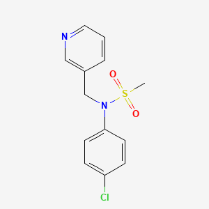 N-(4-chlorophenyl)-N-(pyridin-3-ylmethyl)methanesulfonamide