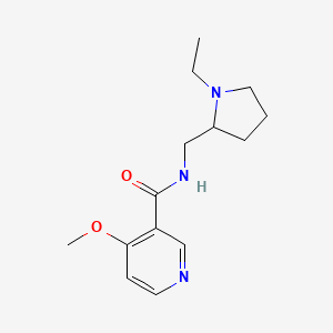 N-((1-Ethyl-2-pyrrolidinyl)methyl)-4-methoxynicotinamide