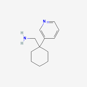 molecular formula C12H18N2 B8659484 (1-Pyridin-3-ylcyclohexyl)methylamine 
