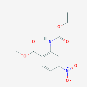 molecular formula C11H12N2O6 B8659490 Methyl 2-[(ethoxycarbonyl)amino]-4-nitrobenzoate CAS No. 142408-97-7