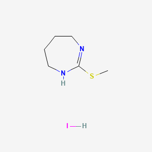 molecular formula C6H13IN2S B8659506 4,5,6,7-Tetrahydro-2-(methylthio)-1H-1,3-diazepine hydriodide CAS No. 3358-42-7