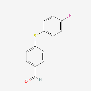 molecular formula C13H9FOS B8659519 4-(4-Fluorophenylthio)benzaldehyde 