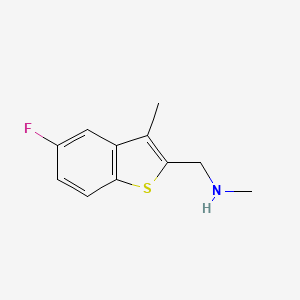 (5-fluoro-3-methylbenzo[b]thiophen-2-yl)-N-methylmethanamine