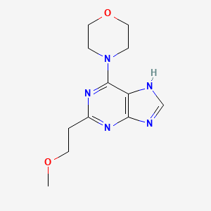 2-(2-Methoxyethyl)-6-(morpholin-4-yl)-7H-purine