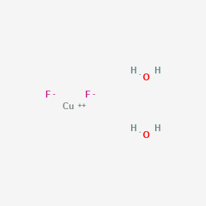 molecular formula CuF2H4O2 B086597 Copper difluoride, dihydrate CAS No. 13454-88-1