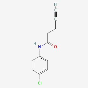 N-(4-chlorophenyl)pent-4-ynamide
