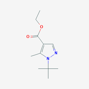 molecular formula C11H18N2O2 B8659780 ethyl 1-tert-butyl-5-methyl-1H-pyrazole-4-carboxylate 