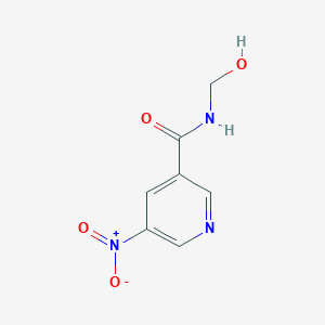 molecular formula C7H7N3O4 B8659840 N-(Hydroxymethyl)-5-nitropyridine-3-carboxamide CAS No. 59290-69-6