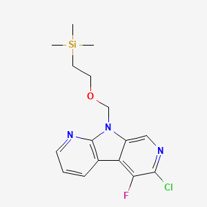 6-Chloro-5-fluoro-9-((2-(trimethylsilyl)ethoxy)methyl)-9H-pyrrolo[2,3-b:5,4-c']dipyridine