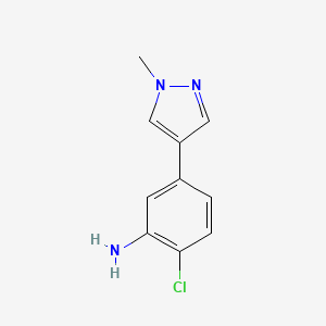 2-Chloro-5-(1-methyl-1H-pyrazol-4-yl)aniline