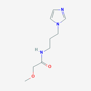 molecular formula C9H15N3O2 B8659871 Acetamide, N-(3-imidazol-1-ylpropyl)-2-methoxy- 