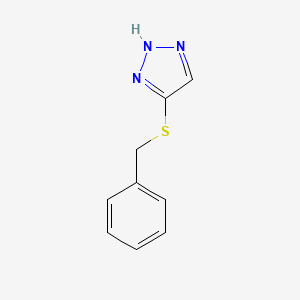 molecular formula C9H9N3S B8659894 4-benzylsulfanyl-2H-triazole 