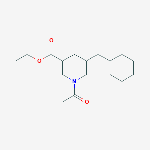 Ethyl 1-acetyl-5-(cyclohexylmethyl)piperidine-3-carboxylate