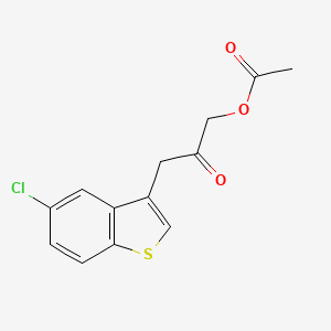 3-(5-Chlorobenzo[b]thiophen-3-yl)-2-oxopropyl acetate