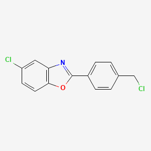 5-Chloro-2-[4-(chloromethyl)phenyl]-1,3-benzoxazole
