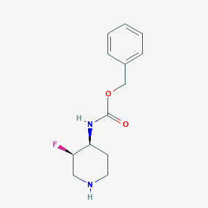 molecular formula C13H17FN2O2 B8660047 Benzyl ((3R,4S)-3-fluoropiperidin-4-yl)carbamate CAS No. 577691-64-6