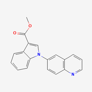 molecular formula C19H14N2O2 B8660074 Methyl 1-(quinolin-6-yl)-1H-indole-3-carboxylate CAS No. 649550-84-5