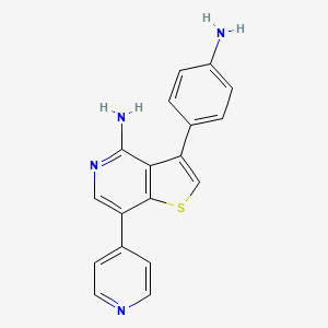 3-(4-Aminophenyl)-7-(pyridin-4-yl)thieno[3,2-c]pyridin-4-amine