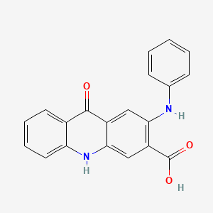 3-Acridinecarboxylic acid, 9,10-dihydro-9-oxo-2-(phenylamino)-