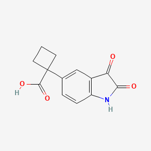 1-(2,3-Dioxoindolin-5-yl)cyclobutanecarboxylic acid