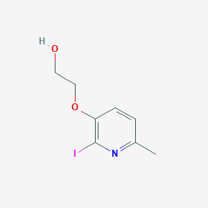 molecular formula C8H10INO2 B8660179 Ethanol, 2-[(2-iodo-6-methyl-3-pyridinyl)oxy]- CAS No. 443955-66-6