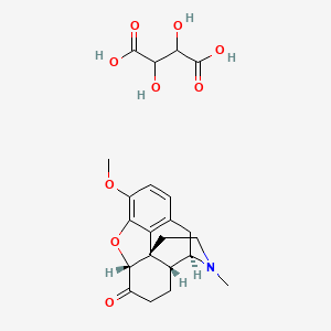 molecular formula C22H27NO9 B8660229 HYDROCODONE BITARTRATE 