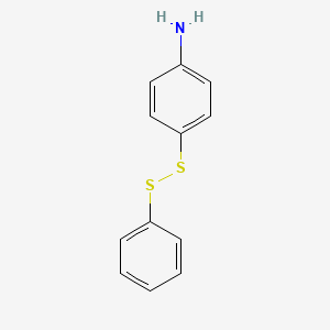 molecular formula C12H11NS2 B8660251 4-(Phenyldisulfanyl)aniline CAS No. 40965-58-0